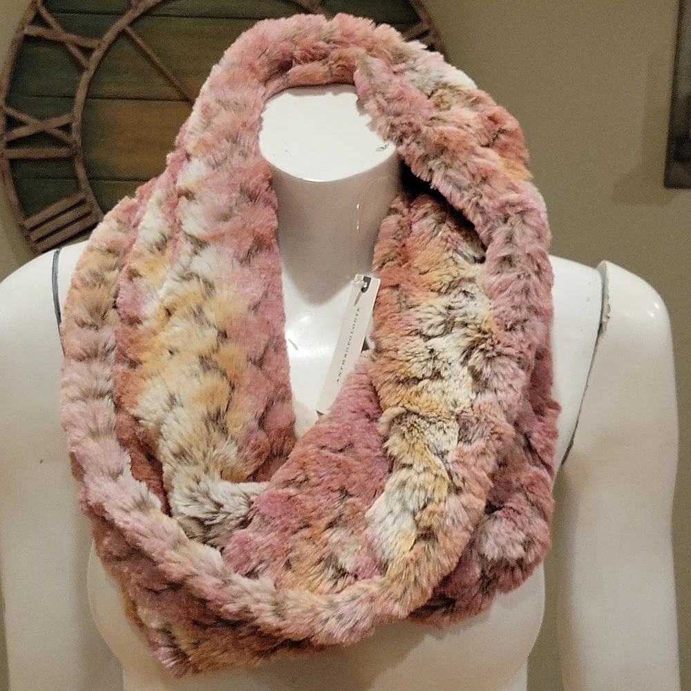 Anthropologie Remy  faux fur stole scarf - Picture 3 of 11